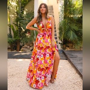 BuddyLove floral maxi dress. Size Medium